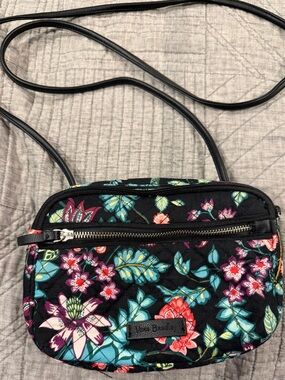 Vera Bradley Black Floral Crossbody Bag